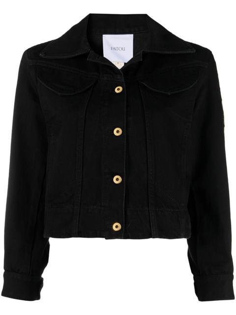 PATOU cropped organic denim jacket