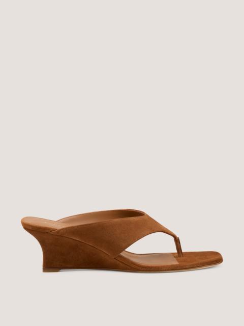 Stuart Weitzman VINNIE WEDGE THONG 50
