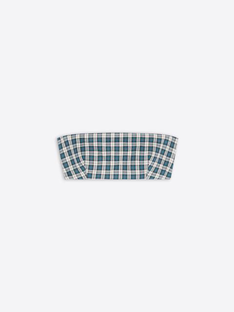 Dries Van Noten COTTON FLANNEL BANDEAU TOP
