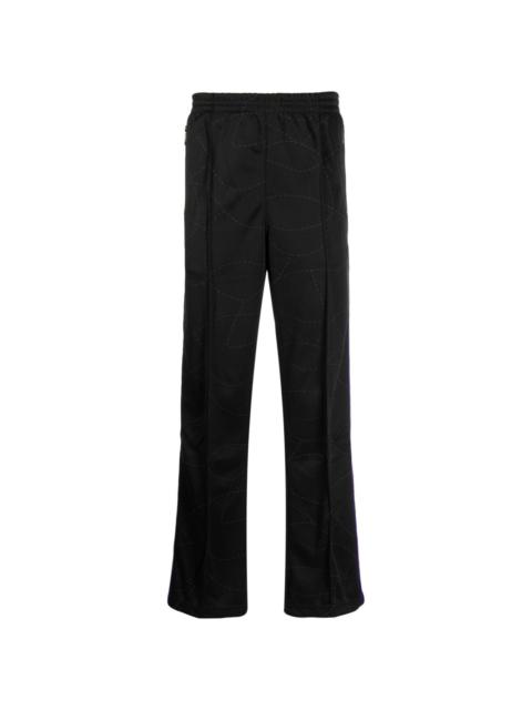NEEDLES logo-embroidered straight-leg trousers
