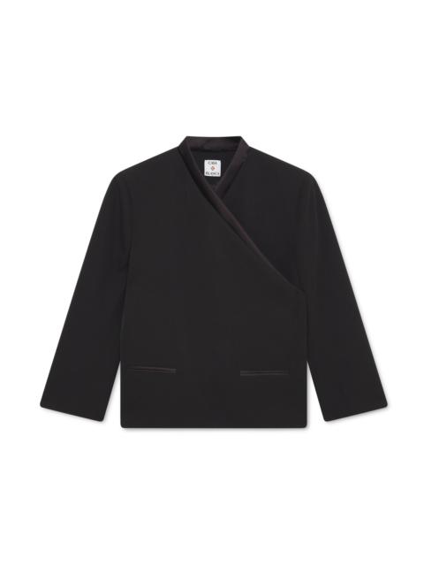 CASABLANCA Wool Tailoring Wrap Jacket