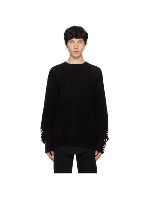 thom/krom Black M SJ 645 Hoodie | REVERSIBLE