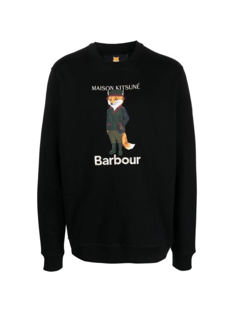 Barbour logo-print cotton sweatshirt