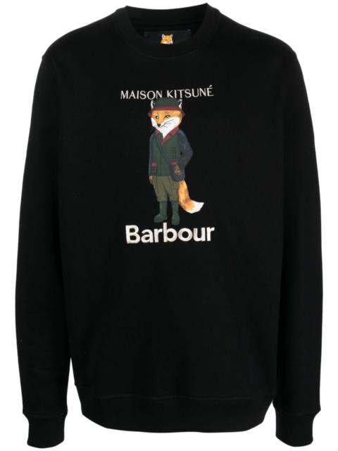 Barbour logo-print cotton sweatshirt