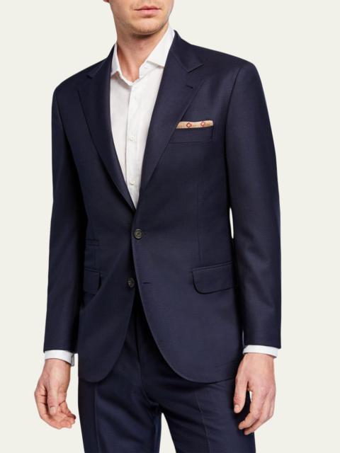 Brunello Cucinelli Men's Two-Piece Pied-de-Poule Super 120s Wool Suit