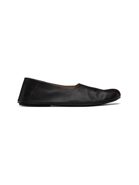 Marsèll Black Passo Soft Smooth Leather Slippers