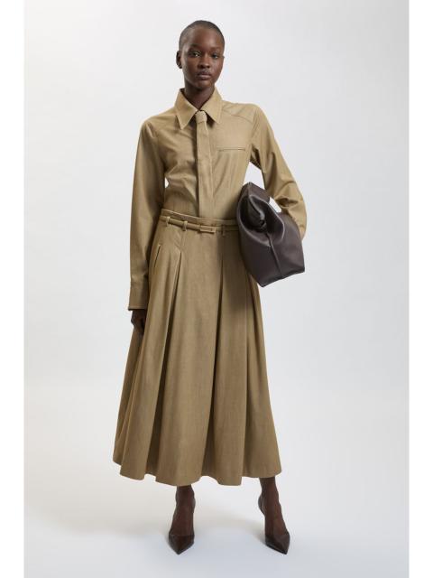 KAREN MILLEN Tailored Belted Full Midi Skirt