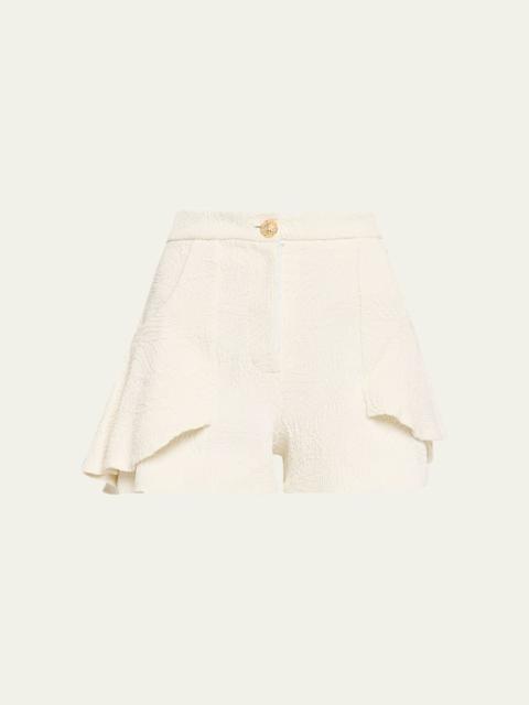 PatBO Breeze Jacquard Flutter Shorts