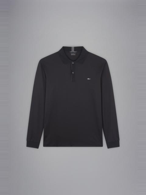 Paul & Shark AQUA INTERLOCK COTTON POLO SHIRT