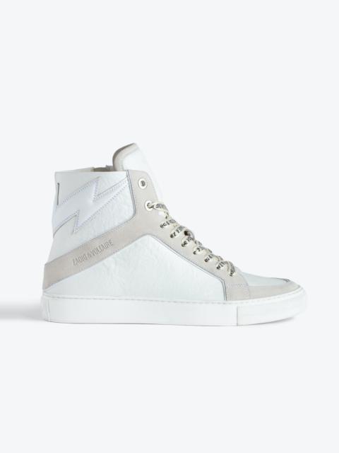 Zadig & Voltaire ZV1747 High Flash High-Top Crinkled Sneakers