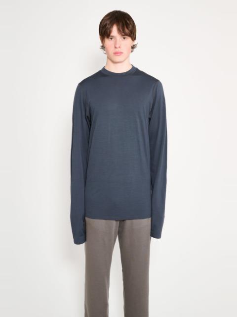 RIER RIER POLAR JERSEY ROUNDNECK PLOMBE