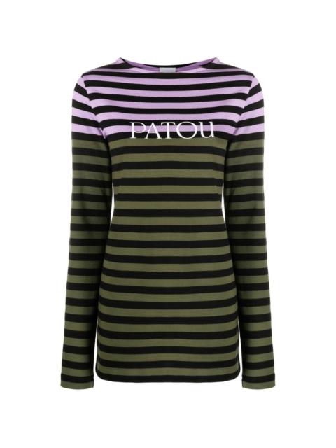 PATOU striped long-sleeve T-shirt