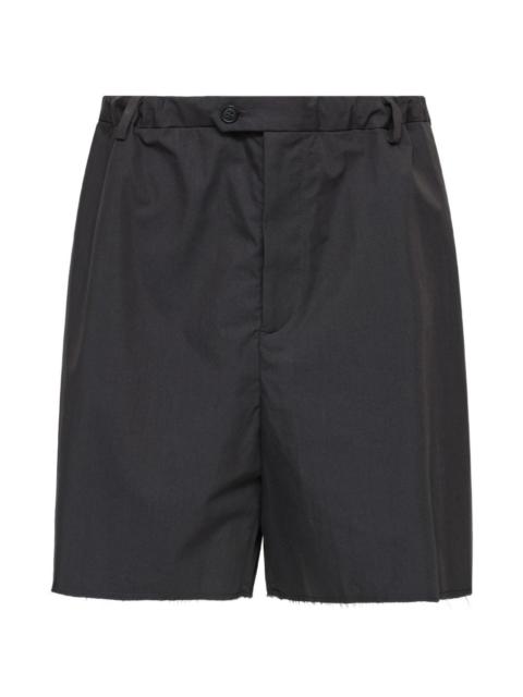MM6 Maison Margiela frayed-detail cotton shorts