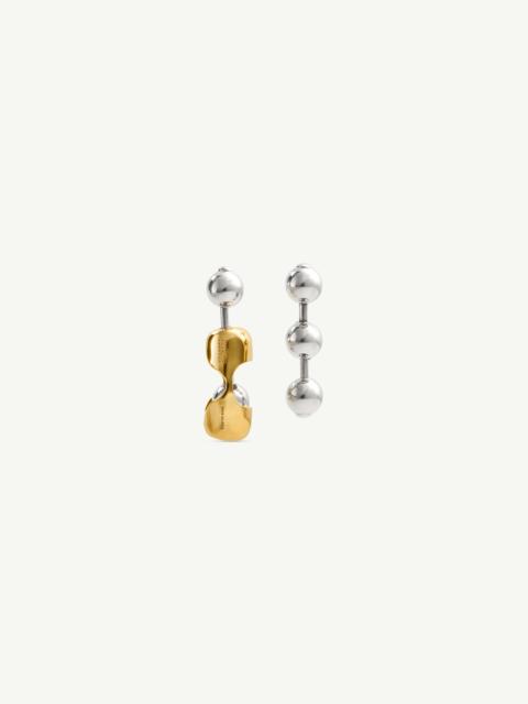 MM6 Maison Margiela Two-tone orb drop earrings