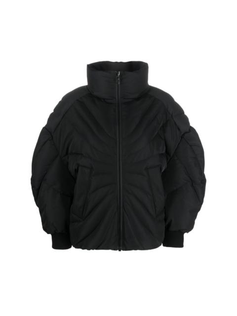 CHEN PENG funnel-neck quilted puffer jacket | REVERSIBLE