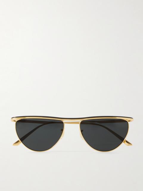 Oliver Peoples + Khaite 1984c Cat-eye Gold-tone Sunglasses