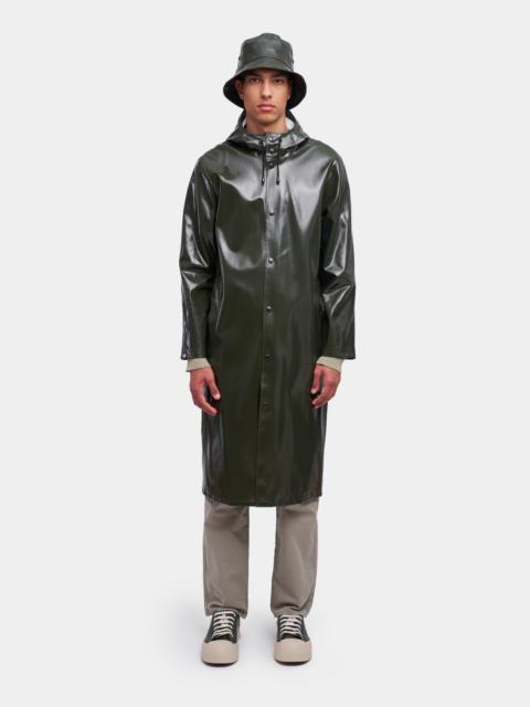 Stutterheim Stockholm Long Opal Raincoat Green