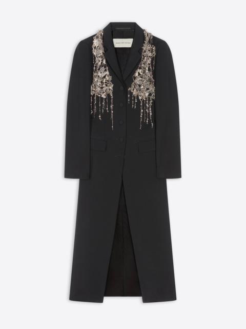 Dries Van Noten EMBELLISHED WOOL COAT