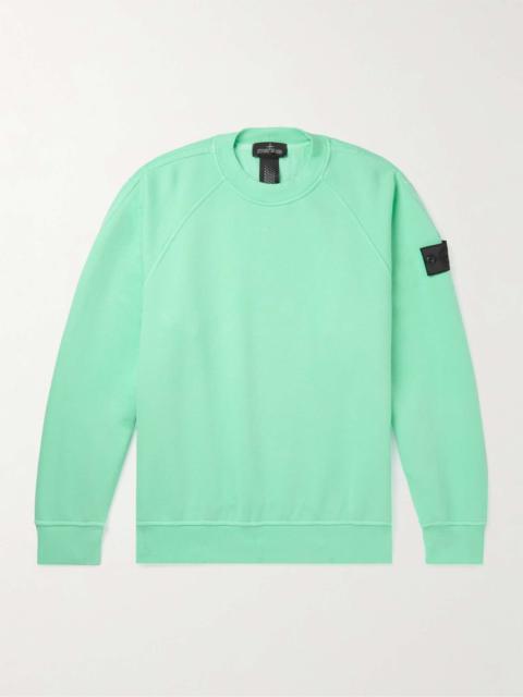 Stone Island Shadow Project Logo-Appliquéd Cotton-Jersey Sweatshirt