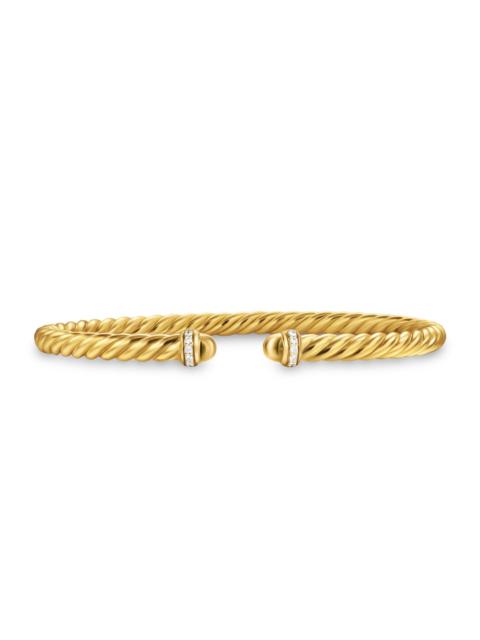 DAVID YURMAN Women's Cablespira Flex Bracelet in 18K Yellow Gold - Gold Dome
