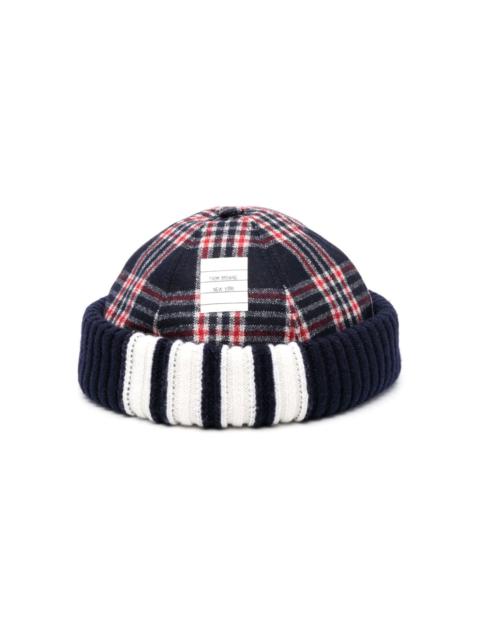 Thom Browne 4-Bar Stripe docker hat
