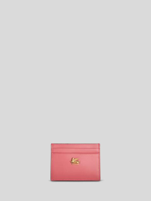 Etro LEATHER CARD HOLDER WITH PEGASO