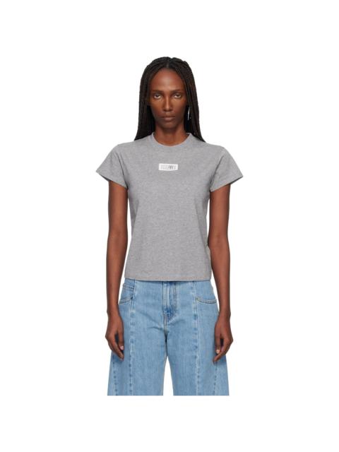 MM6 Maison Margiela Gray Numeric Cotton T-shirt
