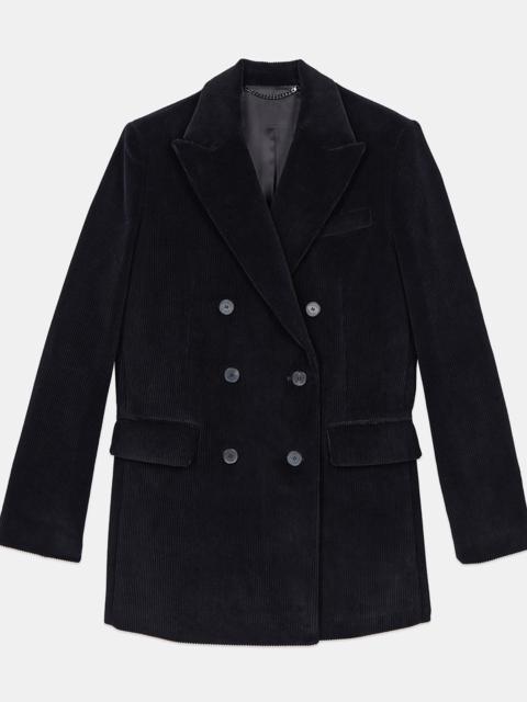 The Kooples BLACK CORDUROY SUIT JACKET