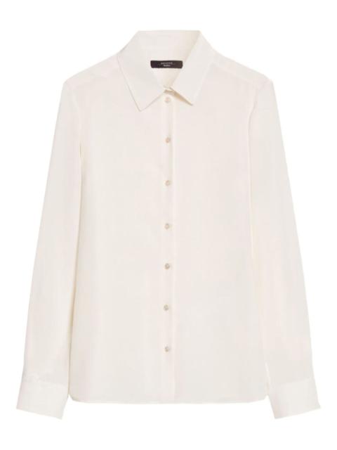 WEEKEND Max Mara point-collar gathered-cuff shirt