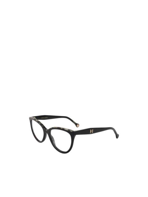 CAROLINA HERRERA tortoiseshell-effect cat-eye glasses