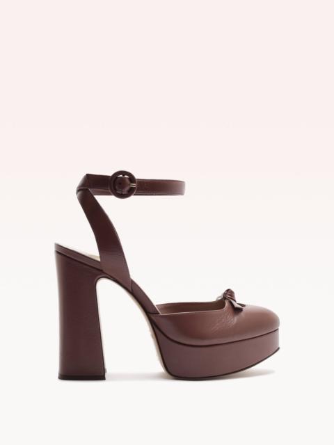 ALEXANDRE BIRMAN SLIM CLARITA PEEP 120 DEEP BLUSH