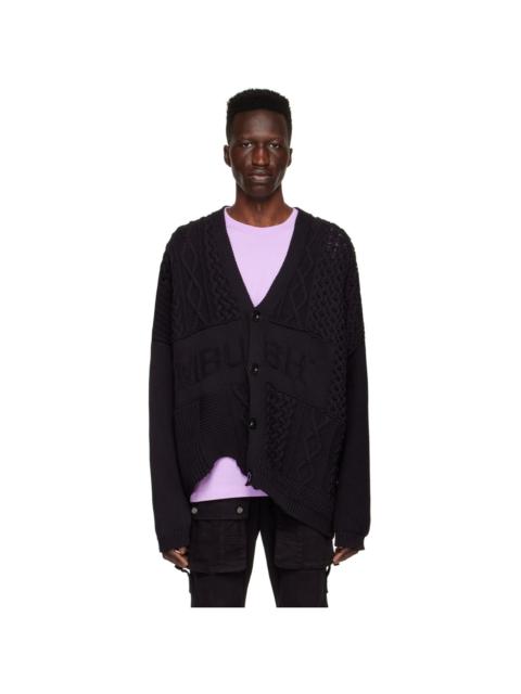 Ambush Black Cotton Cardigan