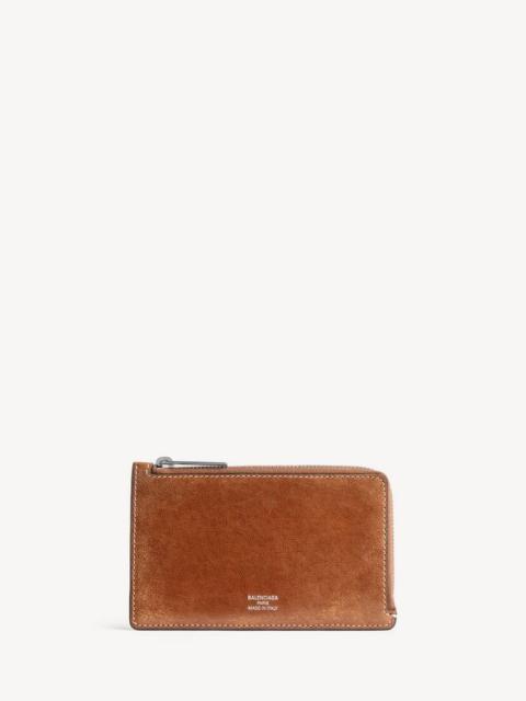 BALENCIAGA Women's Envelope Long Coin And Card Holder in Tan Cowboy