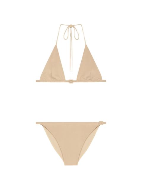 courrèges buckle-detail bikini