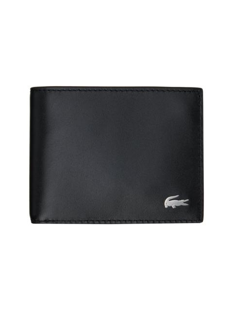 LACOSTE Black Small Fitzgerald Leather Wallet
