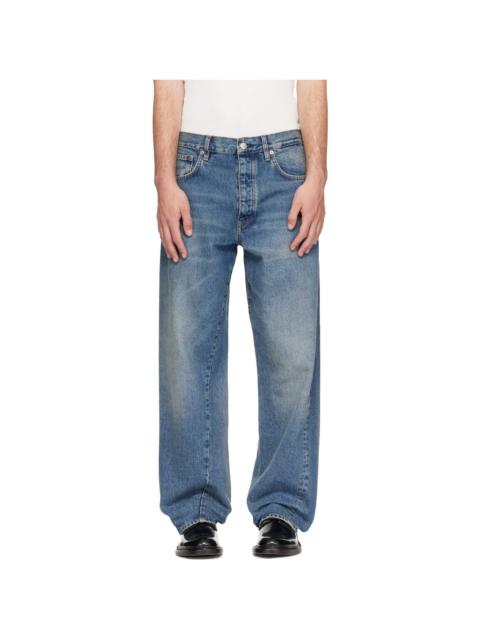 SUNFLOWER Blue Wide Twist Jeans