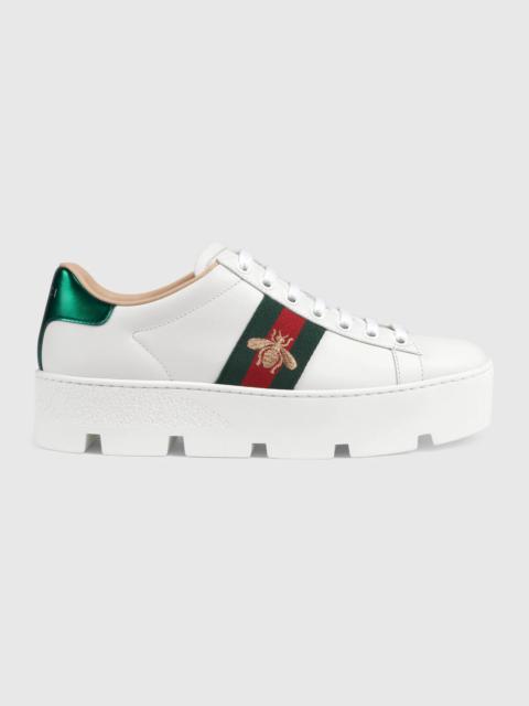 GUCCI Women's Ace embroidered platform sneaker