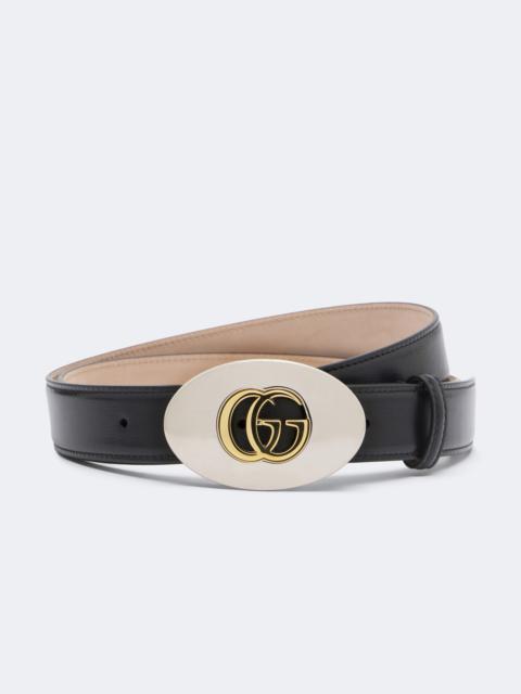 GUCCI Double G leather belt