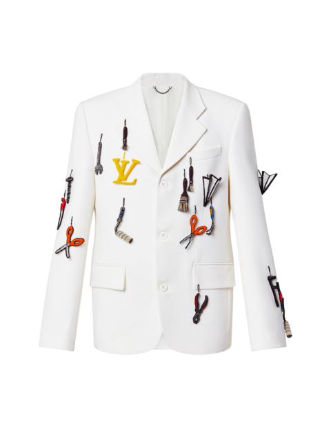 Louis Vuitton Made To Order Tools Embroidered Multi-Button Single-Breasted Jacket