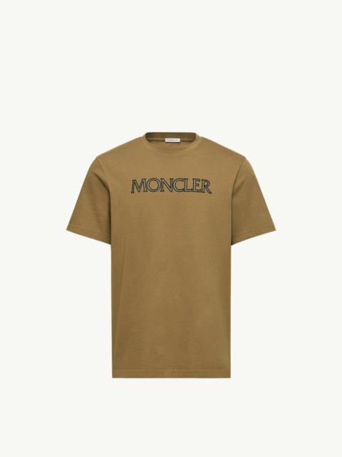 Moncler Logo Print Cotton T-Shirt