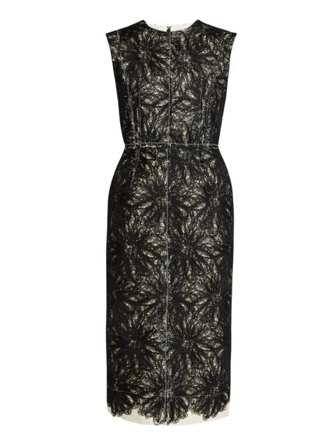 Erdem Sleeveless Pencil Midi Dress black