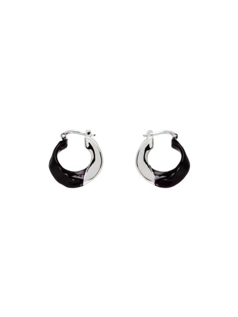 ピアス JIL SANDER  Silver-toned hoop earrings Silver Hoop Single Earring by Jil Sander on Sale