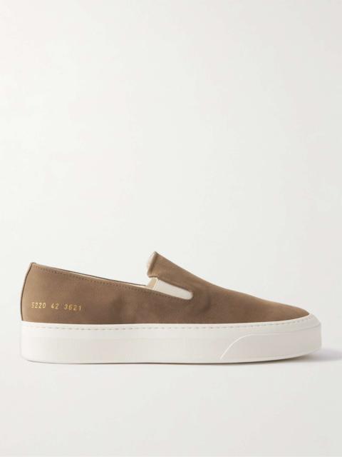 Nubuck Slip-On Sneakers