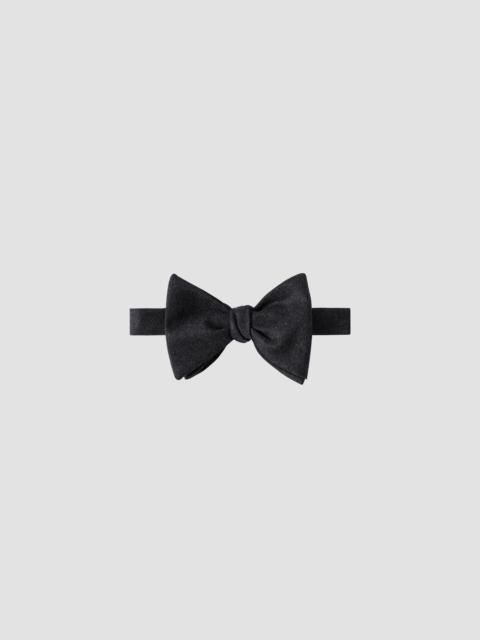 Brunello Cucinelli Men's Virgin Wool Flannel Bow Tie - Blue