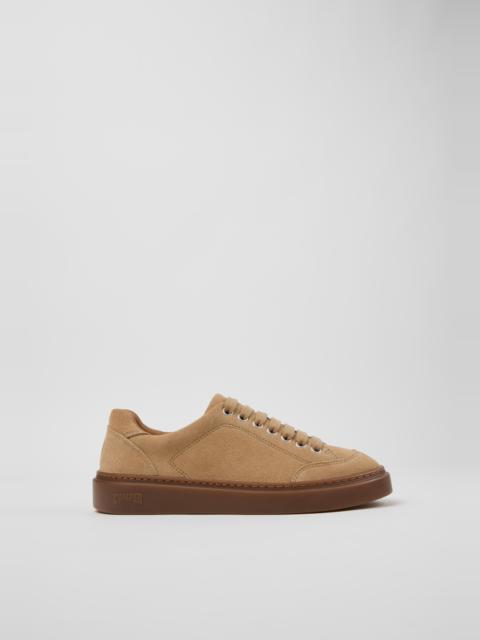 CAMPERLAB Brown Suede Leather Sneakers for Women.