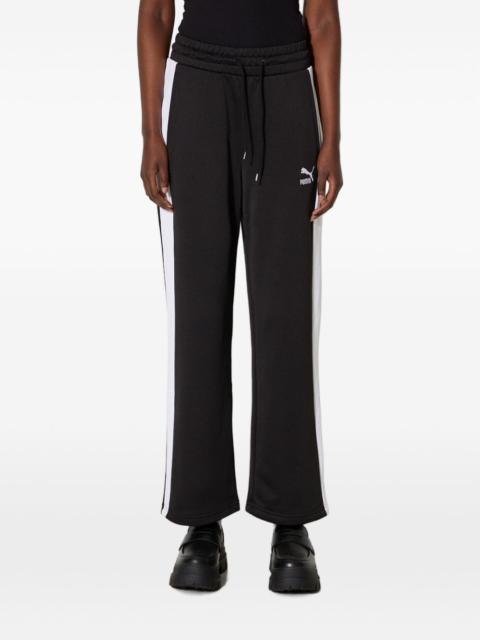 PUMA Iconic T7 logo-embroidered side-stripe track pants