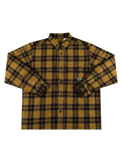 Supreme Supreme Quilted Plaid Flannel Shirt 'Olive'
