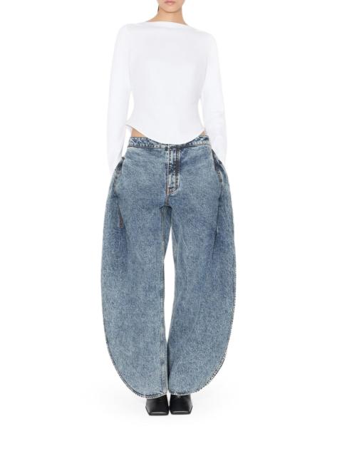 Alaïa PETAL DENIM TROUSERS