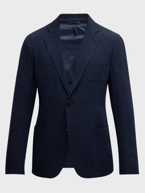 GIORGIO ARMANI Men's Pinstripe Seersucker Sport Coat