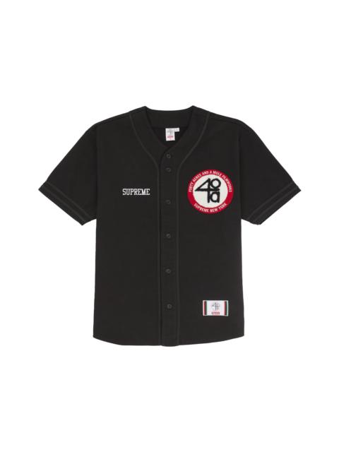 Supreme Supreme 40 Acres Twill Baseball Jersey Black